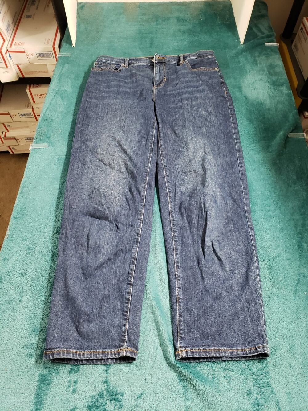 Banana Republic Jeans Size 6 Women Blue Pants Stretch High Rise Straight